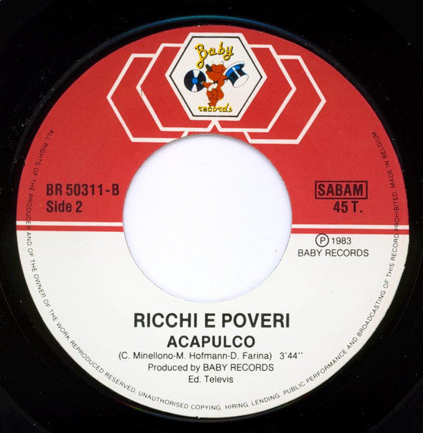 Ricchi E Poveri : Voulez Vous Danser (7", Single)