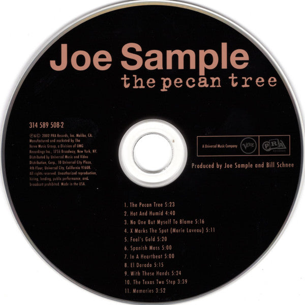 Joe Sample : The Pecan Tree (CD, Album)