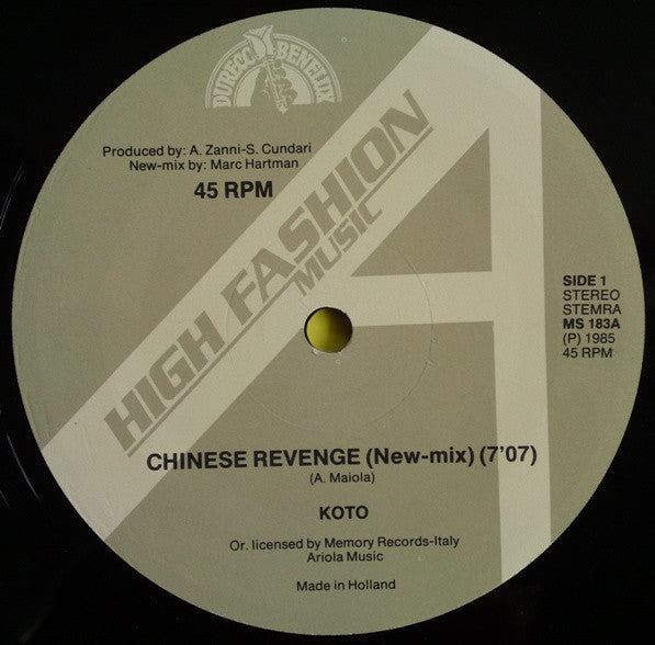 Koto : Chinese Revenge (New-Mix) (12")