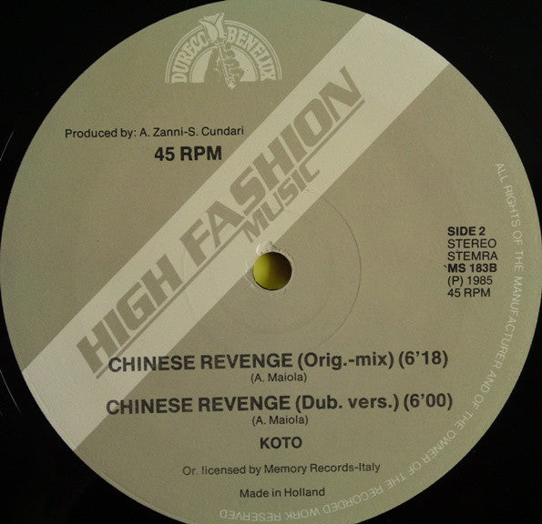 Koto : Chinese Revenge (New-Mix) (12")