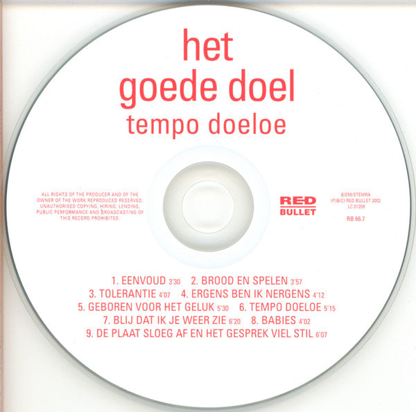 Het Goede Doel : Tempo Doeloe (CD, Album, RE)