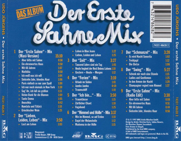 Udo Jürgens : Der Erste Sahne Mix - Das Album (CD, Album)