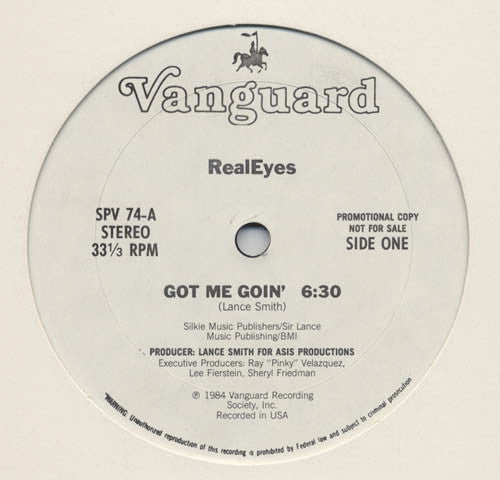 RealEyes : Got Me Goin' (12", Promo)