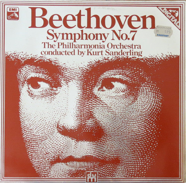 Ludwig Van Beethoven - Philharmonia Orchestra Conducted By Kurt Sanderling : Symphony No.7 (LP)