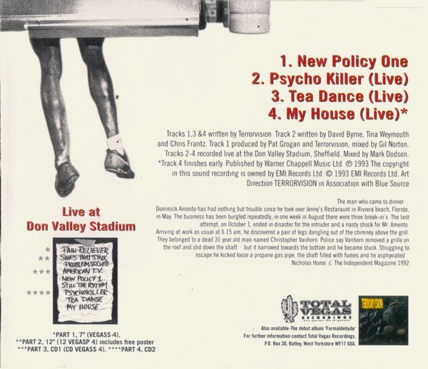 Terrorvision : New Policy One (CD, Single, CD2)