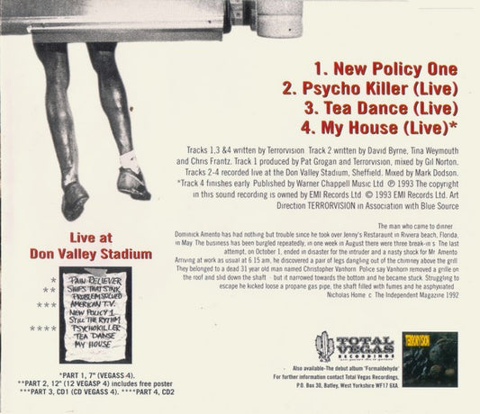 Terrorvision : New Policy One (CD, Single, CD2)