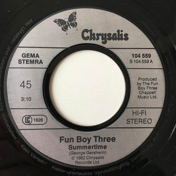 Fun Boy Three : Summertime (7", Single)