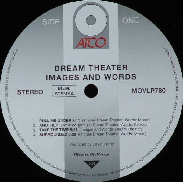 Dream Theater : Images And Words (LP, Album, RE, 180)