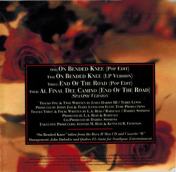 Boyz II Men : On Bended Knee (CD, Single)
