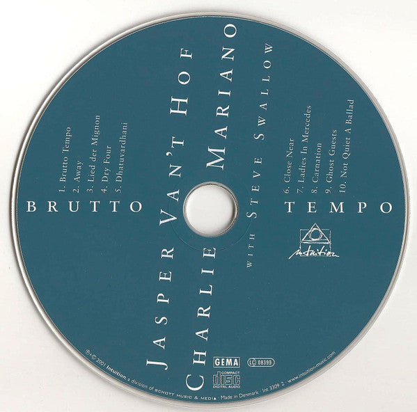 Jasper Van't Hof, Charlie Mariano With Steve Swallow : Brutto Tempo (CD, Album)