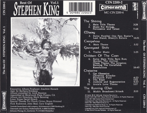 Various : Best Of Stephen King Vol.1 (CD, Album, Comp)