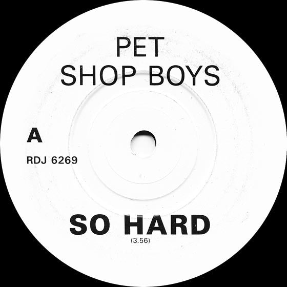 Pet Shop Boys : So Hard (7", Promo)