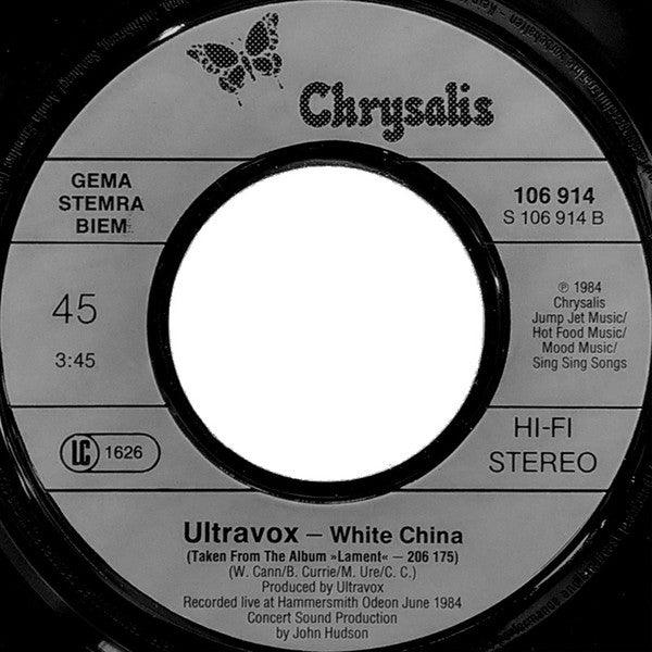 Ultravox : Love's Great Adventure (7", Single)