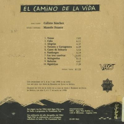 Calixto Sánchez, Manolo Franco : El Camino De La Vida (CD)