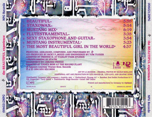 The Artist (Formerly Known As Prince) : The Beautiful Experience (CD, EP)