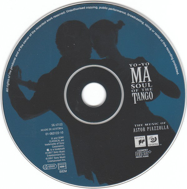 Yo-Yo Ma, Astor Piazzolla : Soul Of The Tango (The Music Of Astor Piazzolla) (CD, Album, CD )