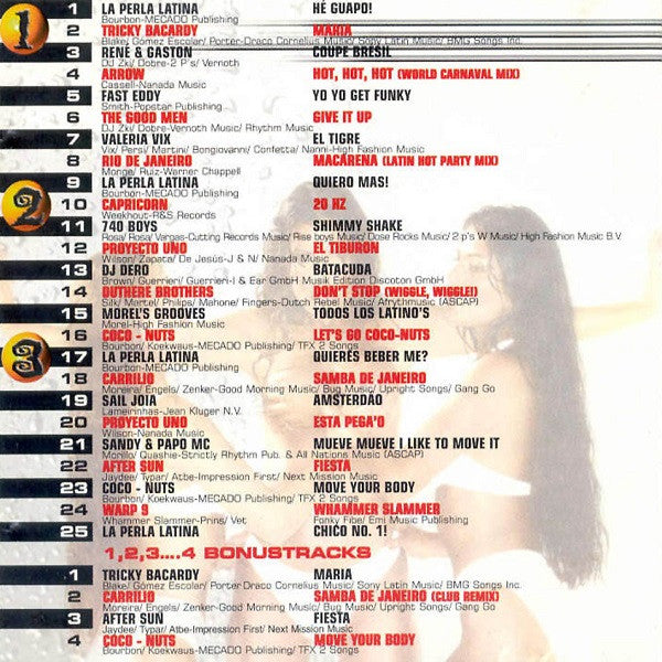 Various : 1 2 3 Fiesta! (3 Hot Latin House Mixes) (CD, Comp, P/Mixed)