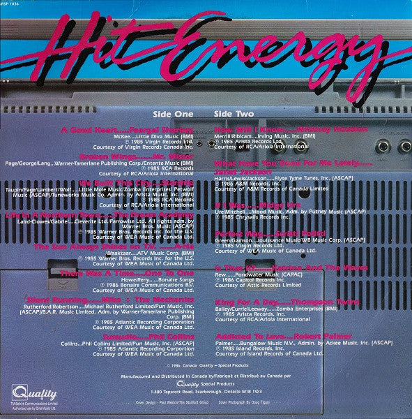 Various : Hit Energy (LP, Comp)