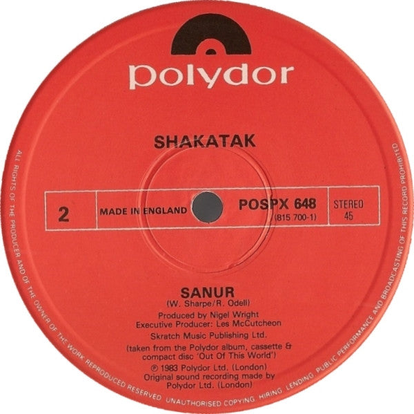 Shakatak : Out Of This World (12")