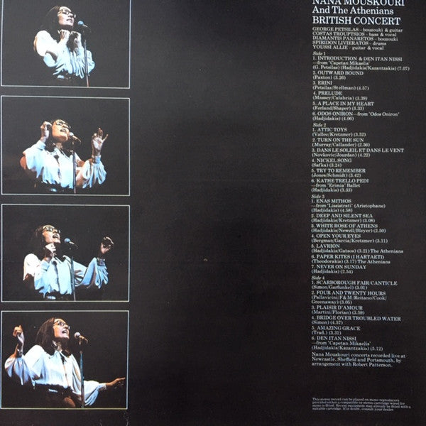 Nana Mouskouri : British Concert (2xLP, Gat)