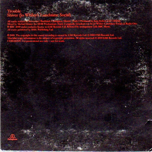 Coldplay : Trouble (CD, Single, Promo)