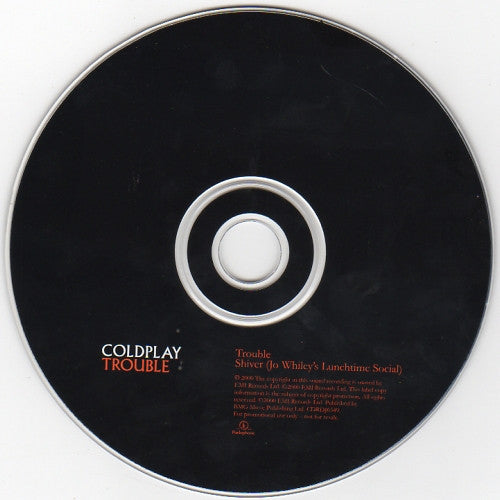 Coldplay : Trouble (CD, Single, Promo)