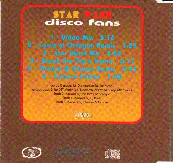 Star Wash : Disco Fans (CD, Maxi)
