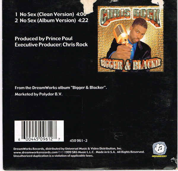 Chris Rock : No Sex (CD, Single)