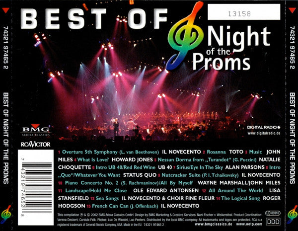 Various : Best Of The Night Of The Proms (Pop Meets Classic) (CD, Comp, Num)