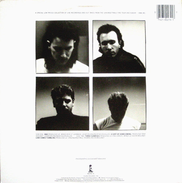 U2 : Wide Awake In America (12", EP)