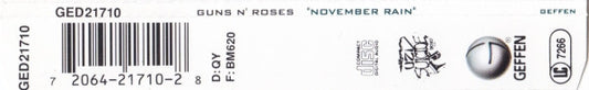 Guns N' Roses : November Rain (CD, Maxi)