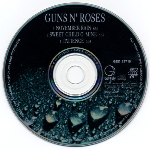 Guns N' Roses : November Rain (CD, Maxi)