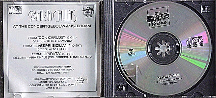 Maria Callas, Concertgebouworkest, Nicola Rescigno : Maria Callas At The Concertgebouw Amsterdam (CD)