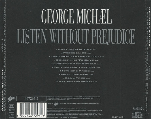 George Michael : Listen Without Prejudice Vol 1 (Album,Stereo)