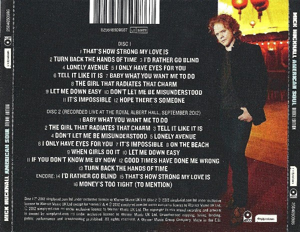 Mick Hucknall : American Soul  (2xCD, Album, Dlx)