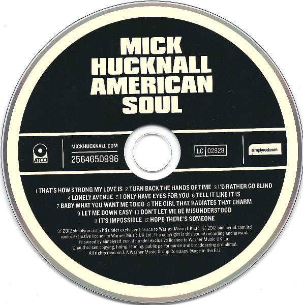 Mick Hucknall : American Soul  (2xCD, Album, Dlx)