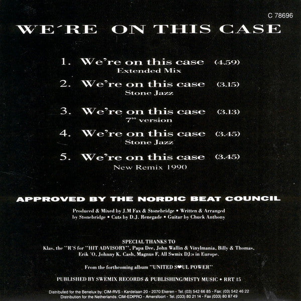 DaYeene : We're On This Case (CD, Maxi)
