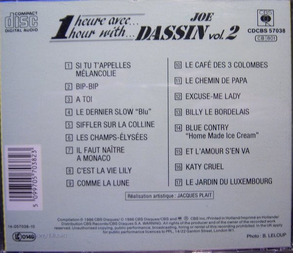 Joe Dassin : 1 Heure Avec... 1 Hour With... Vol. 2 (CD, Comp)