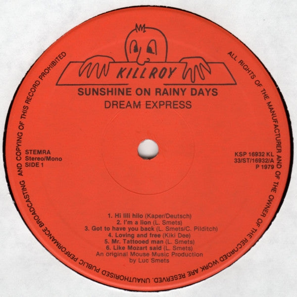 Dream Express : Sunshine On Rainy Days (LP, Album)