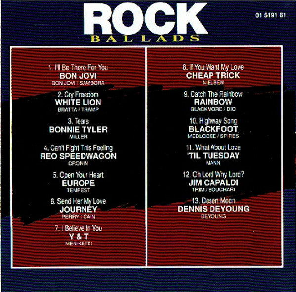 Various : Rock Ballads - Volume 3 (CD, Comp)