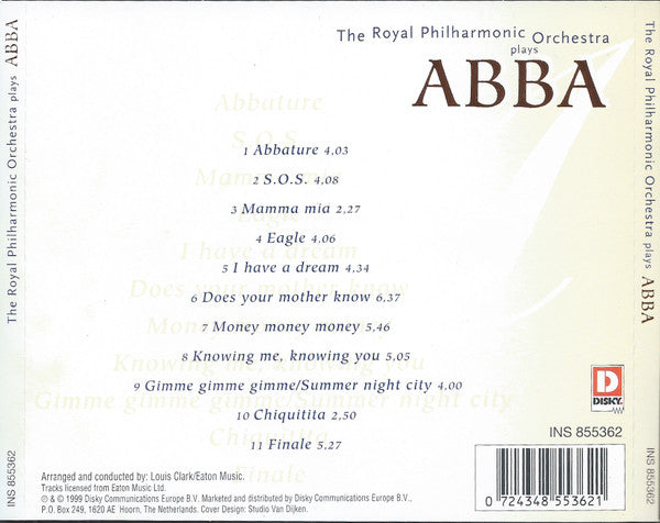 Royal Philharmonic Orchestra Conducted By: Louis Clark : Plays ABBA (CD, Comp)