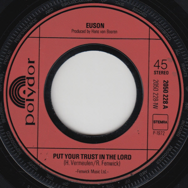 Euson : Put Your Trust In The Lord / Angelina (7", Single)