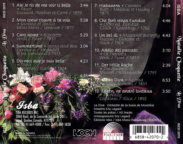 Natalie Choquette : La Diva (CD, Album)
