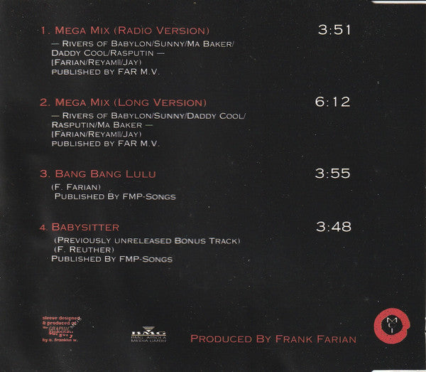 Boney M. : Mega Mix (CD, Maxi)