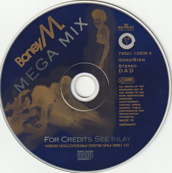 Boney M. : Mega Mix (CD, Maxi)