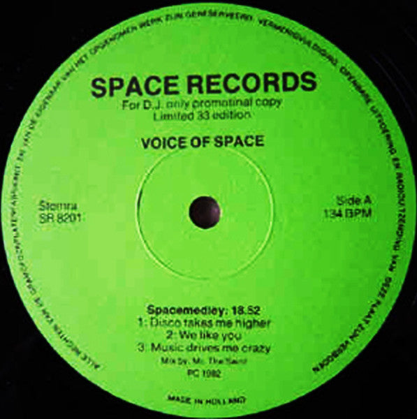 Various : Voice Of Space (12", P/Mixed, Promo, Unofficial)