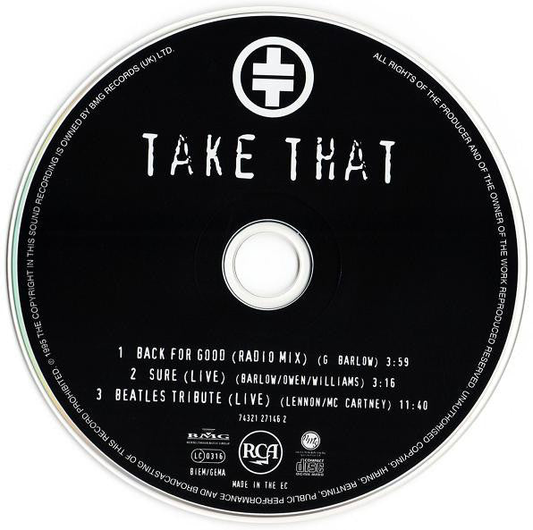 Take That : Back For Good (CD, Single, Son)