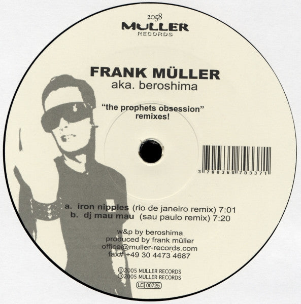 Frank Müller aka. Beroshima : The Prophets Obsession (Remixes) (12")