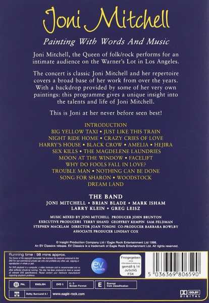 Joni Mitchell : Painting With Words And Music (DVD-V, RE, PAL)