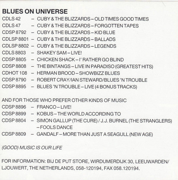 Cuby + Blizzards : Forgotten Tapes (CD, Comp)